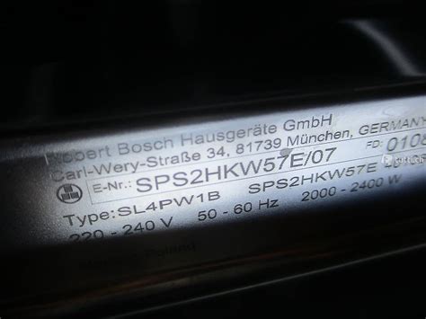 Geschirrspüler BOSCH Silence Serie 2 Typ SL4PW1B TOP! im Kanton Aargau ...