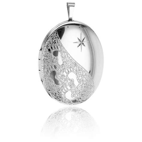 Pendentif Porte Photo Ovale Toile En Argent Artemis Ocarat