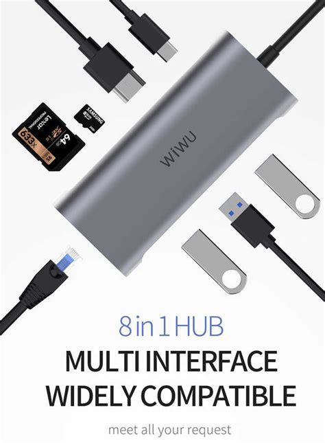 Wiwu Alpha Hrt Type C Hub Hub Hdmi Vga Wiwu