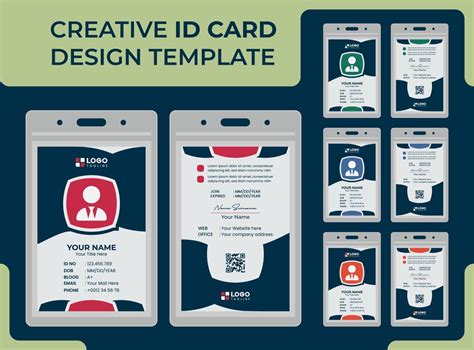 Professional Creative Modern Unique Id Card Design Template 13488785