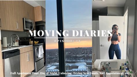 Moving Diaries Three📦 Fully Furnished Apartment Tour Trying New Foods