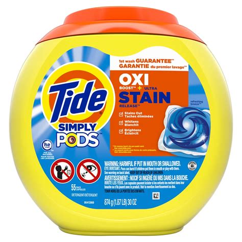 Tide Simply Clean Pods Oxi Boost Refreshing Breeze He Laundry Detergent