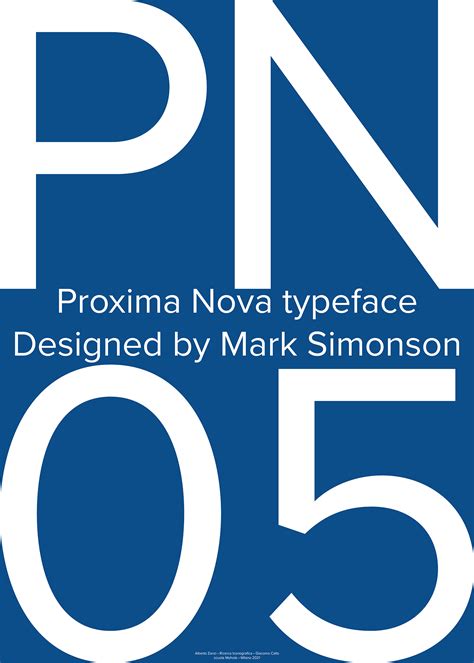 Proxima Nova Type Specimen On Behance