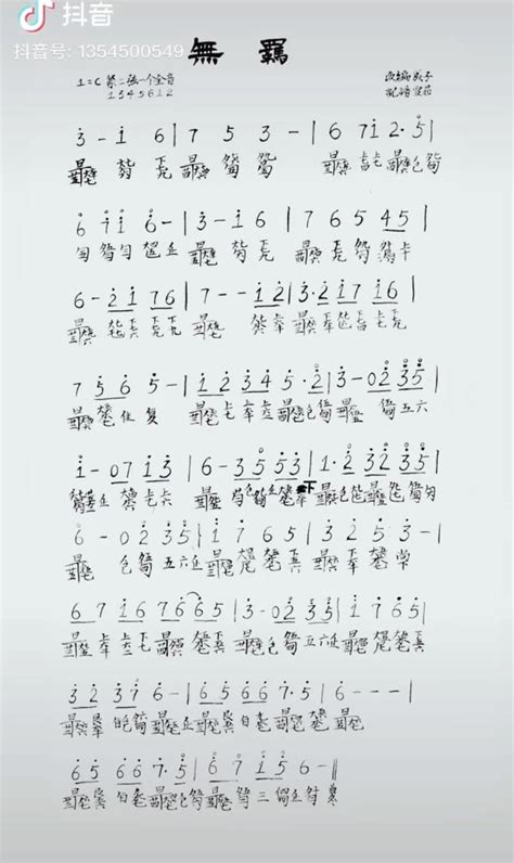 Sheet Music For Wuji On The Guqin Rmodaozushi