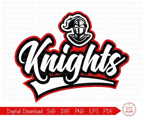 Knight Svg Knights Svg Knight Knights Mascot Svg Dxf Etsy