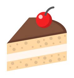 Piece Of Cake Line Icon Food And Drink Royalty Free Vector