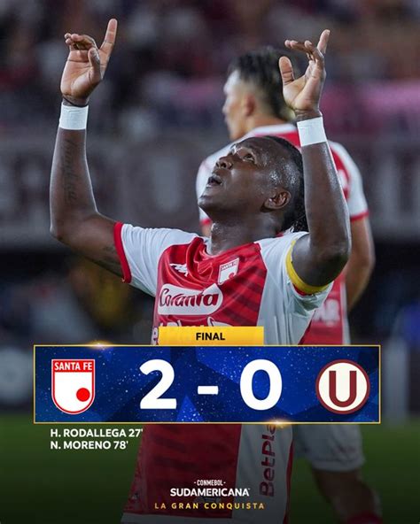 Síntesis Santa Fe 2 Universitario 0 Sao Paulo 5 Tolima 0