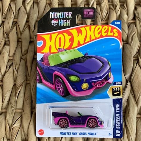 Toys Hot Wheels Monster High Ghoul Mobile Hw Screen Time Hotwheels Car New Model Poshmark