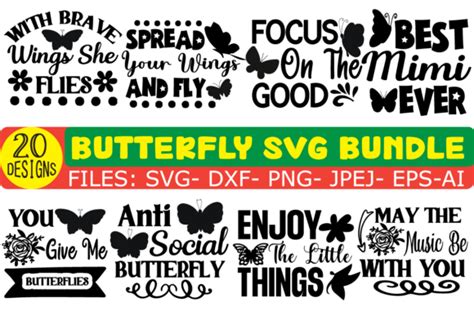 Butterfly Svg Bundle Vol 2 Bundle · Creative Fabrica