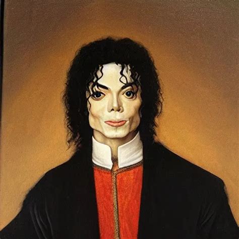 A Renaissance Style Portrait Painting Of Michael Stable Diffusion