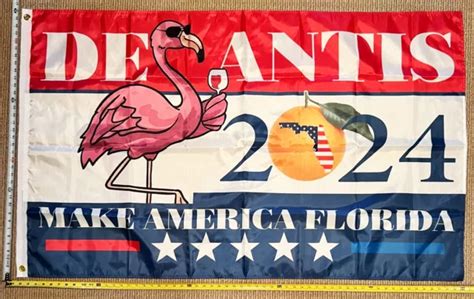 Ron Desantis For President Banner Flag X Make America Florida Xz