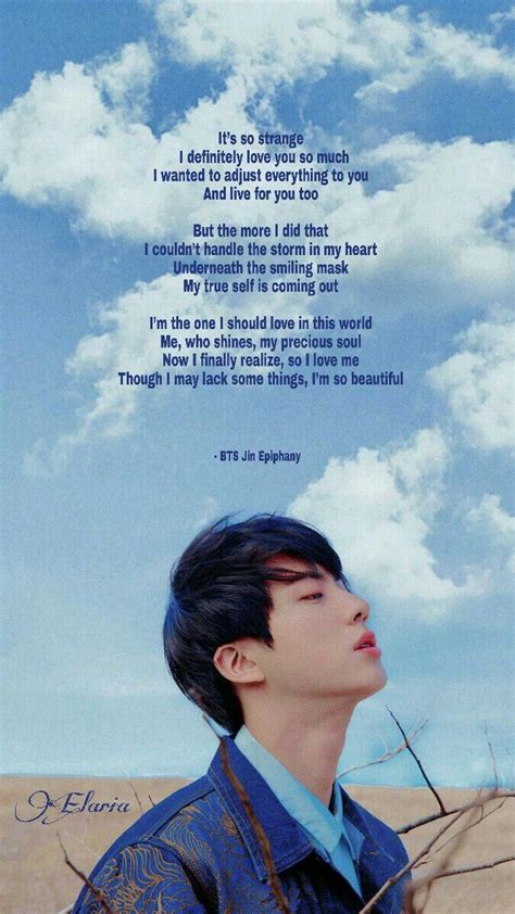 Pin By Elaria Kaitlynne On Bts Bts Lyric Epiphany Jin Lyrics