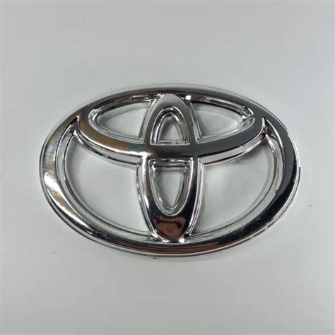 Logo Emblema Griglia Anteriore Toyota Cromato Cm Nuovo Eur