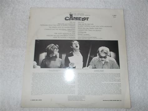 Lp 12 Inch Vinyl Record Album Camelot Motion Picture Movie Soundtrack