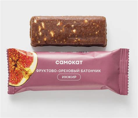 Фруктово-ореховый батончик Самокат С инжиром | отзывы