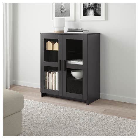 Brimnes Cabinet With Doors Glassblack Ikea Hong Kong And Macau