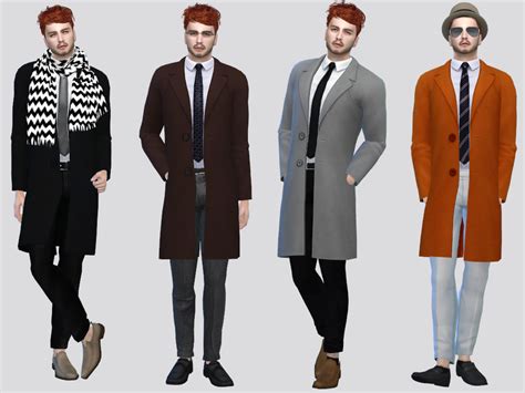 Payne Long Trench Coat The Sims Catalog