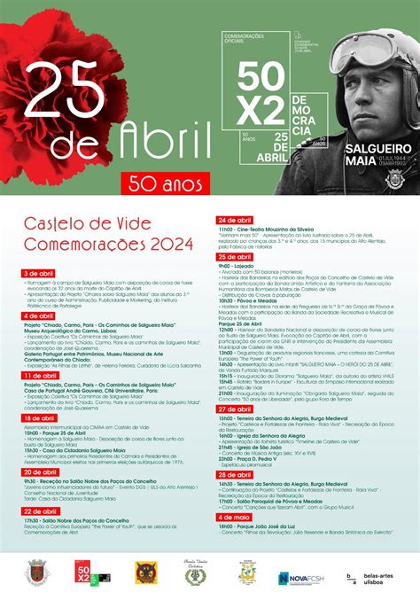 Comemora Es Anos De De Abril Castelo De Vide Agenda Cultural