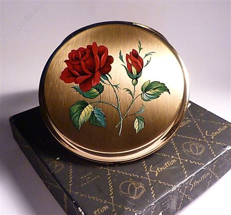 Antiques Atlas Unused Vintage Powder Compacts Red Roses 1960s