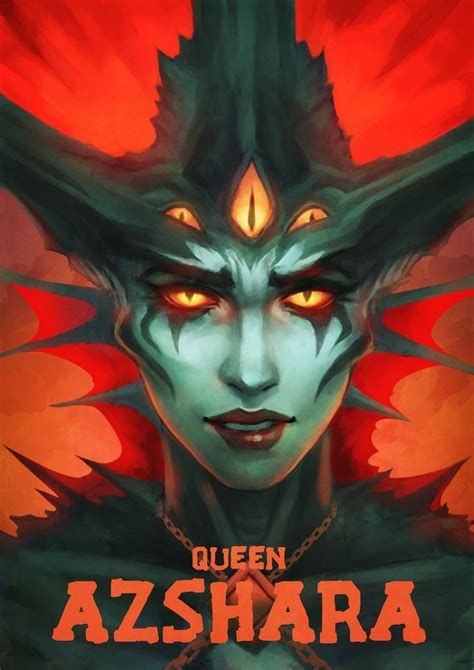 Queen Azshara Naga Form By Monorirogue On Deviantart Warcraft Art World Of Warcraft Warcraft