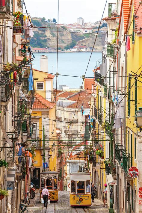 Tram, Barrio Alto, Lisbon, Portugal by Peter Adams