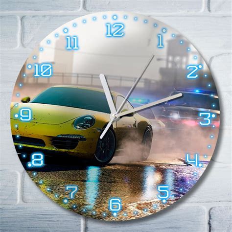 Настенные часы УФ игры Need For Speed Most Wanted (нид фо спид, нфс ...
