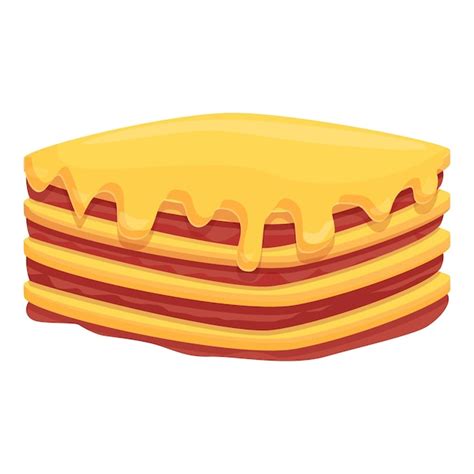 Premium Vector Baked Lasagna Icon Cartoon Vector Lasagne Pasta Meat