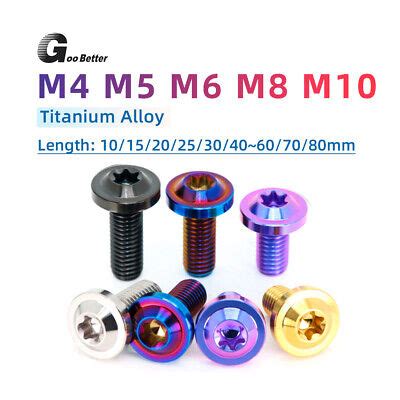 M M M M M Titanium Bolts Plum Head Truss Screw For Motorcycle