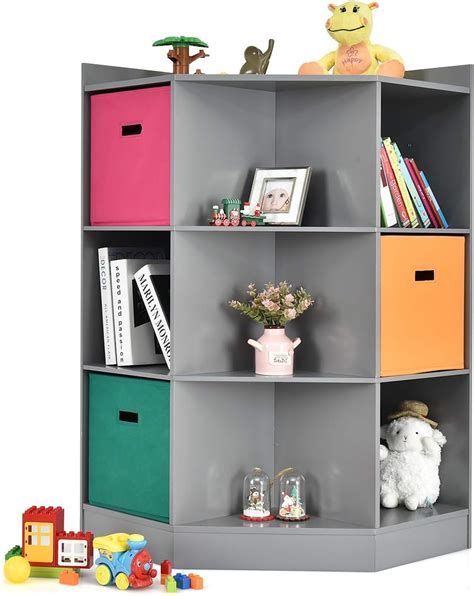 Meuble De Rangement D Angle Enfants Avec Niches Biblioth Que D Angle