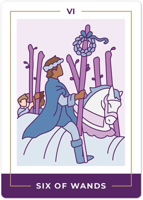 Six Of Wands Tarot Card Meanings Biddy Tarot