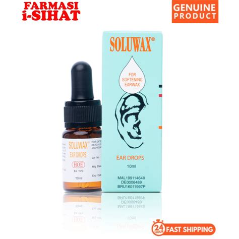 👍soluwax Ear Drops 10ml For Softening Ear Wax Shopee Malaysia