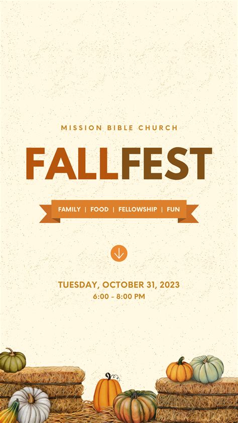 Join us for Fall Fest -- Games, Food, Music & More -- 10/31 @ 6 PM ...