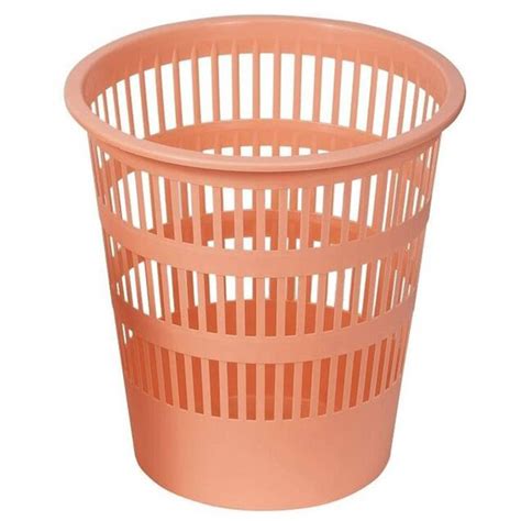 Corbeille A Papier Faibo 12 Litres Orange Pastel SpaceNet Tunisie