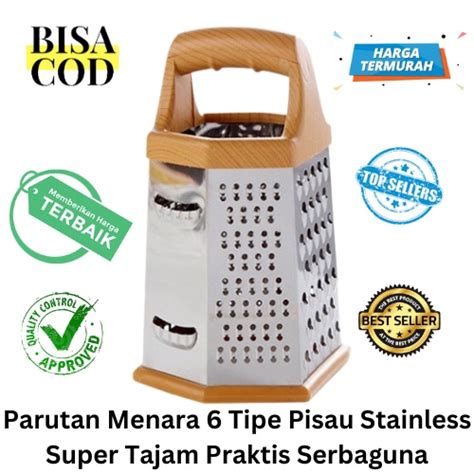 Jual Bisa Cod Promo Parutan Menara Tipe Pisau Stainless Super Tajam