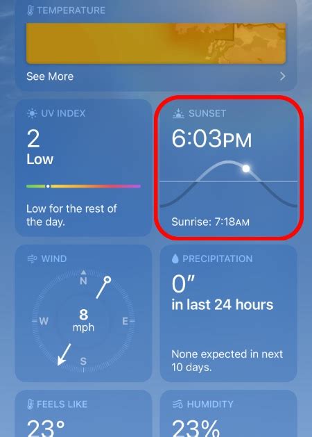 How To Find Out Sunrise And Sunset Time Using Iphone Weather App