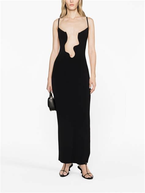 Christopher Esber Salacia Plunge Maxi Dress Black Farfetch