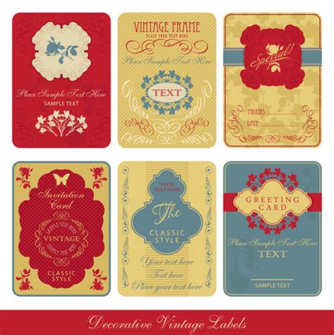 Vintage Label Set — Stock Vector © Vikasuperstar 5468559