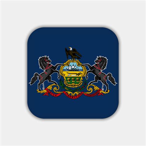 Pennsylvania state flag. Vector illustration. 12203980 Vector Art at ...