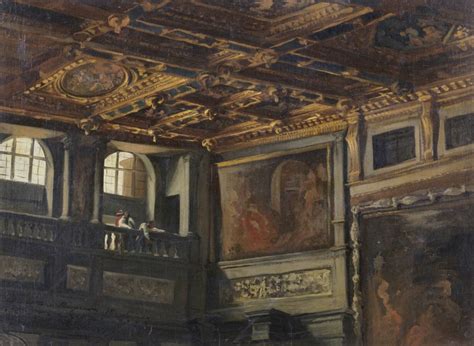 A Pair Of Painting Depicting The Interior Of Palazzo Vecchio And