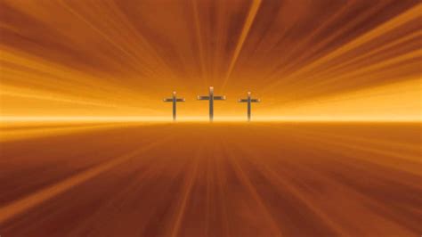 Christian Cross Worship Gold Ray Lights Video Background Hd0929