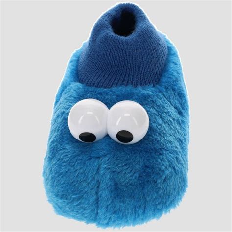 Toddler Sesame Street Cookie Monster Sock Slippers - Blue 9-10 ...