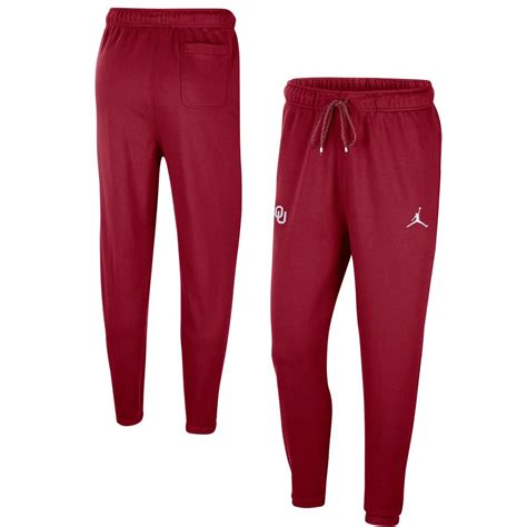 Jordan Brand Oklahoma Sooners Logo Travel Fleece Pants - Crimson ...