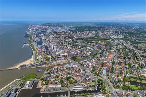 Luftaufnahme Bremerhaven Stadtteile Mitte Lehe Und Stadtbremisches