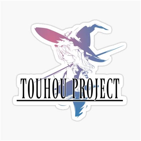 Touhou Project Project Logo Sticker For Sale By Rubencrm