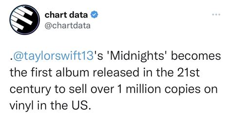 Taylor Swifts Midnights Becomes The First Album Released In The 21st Century To Sell Over 1