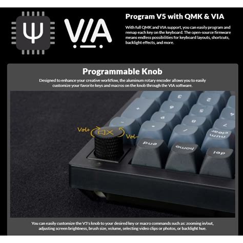 Keychron V Qmk Via Wired Custom Rgb Hot Swappable Mechanical Keyboard Kit Shopee Philippines