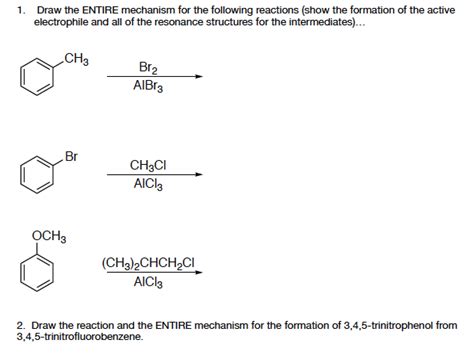 Solved 1 Draw the ENTIRE mechanism for the following | Chegg.com