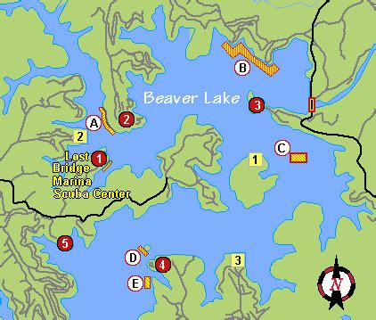 Map Of Beaver Lake Arkansas - Dakota Map