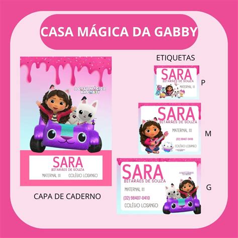 Arquivo De Corte Etiqueta Escolar A Casa M Gica Da Gabby Elo