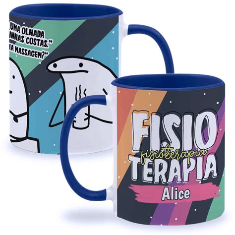 Caneca Fisioterapia O Meme Flork Inclua Seu Nome Shopee Brasil